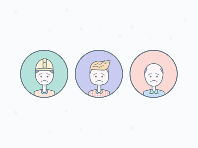 Empty state Icons app drawing flat icon illustration minimal people state ui ux vector website