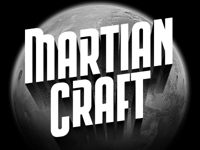 Martian Craft design lettering space typography