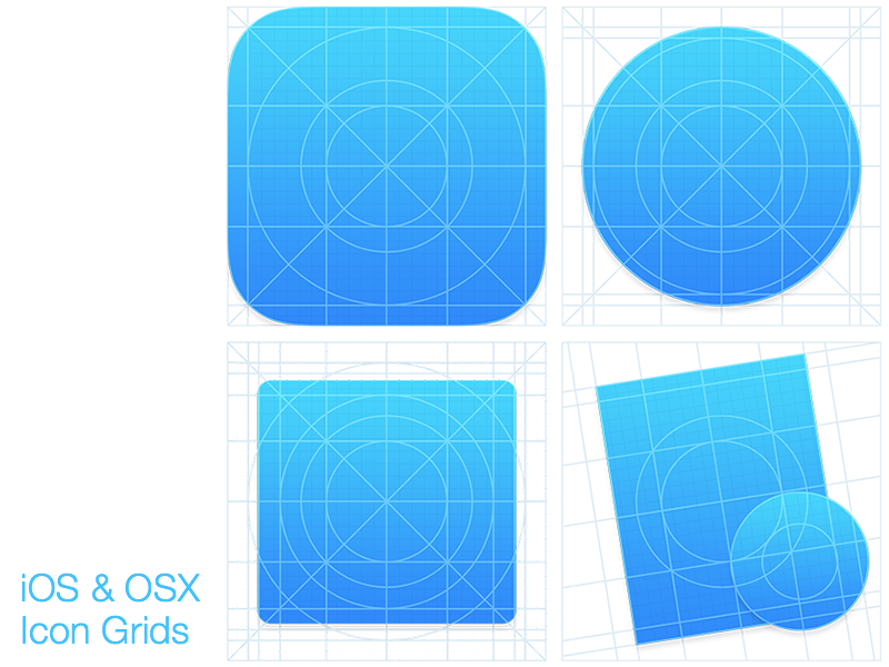 Icon grids yosemite icons icon grid grid system icon system osx 10.10 yosemite
