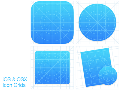 Icon grids grid system icon grid icon system osx 10.10 yosemite yosemite icons