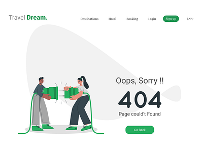 Error 404 Page UI