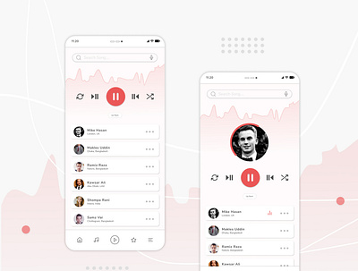 Music player page UI 09 music music player page ui 09 player ui]ux