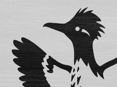 The Churchill bird identity illustration logo roadrunner