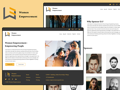 Center for Women Empowerment design user design user experience ux web design website