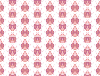 Pink Beetle beetle beetle pattern bugs bugs pattern fabric designs fabric patterns illustration repeat pattern seamless designs seamless pattern