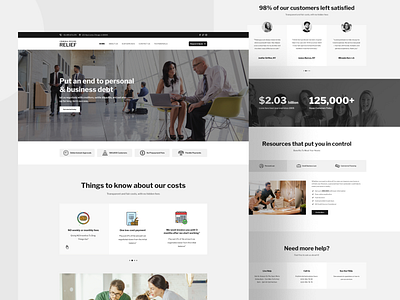 Attorney & Law Firm Elementor figma design home page