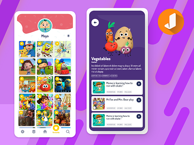 Juvi – Video App for Kids kids app mobile app development mobile application mobile apps video app