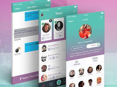 Teezr-app ios7 ios8 teezr app uiux