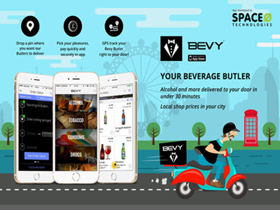 Bevy - Your Beverage Butler bevy app on demand delivery app