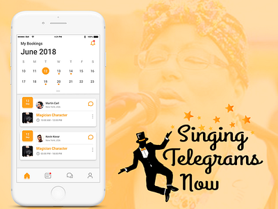 Singingtelegrams entertainment mobile app singing telegram telegram