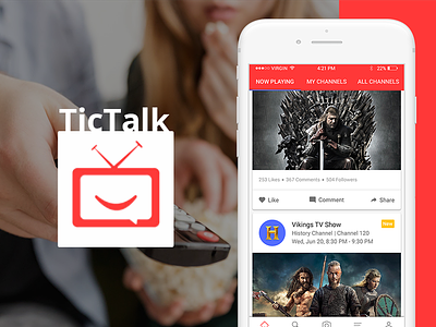 Tictalk entertainment mobile app social networking app