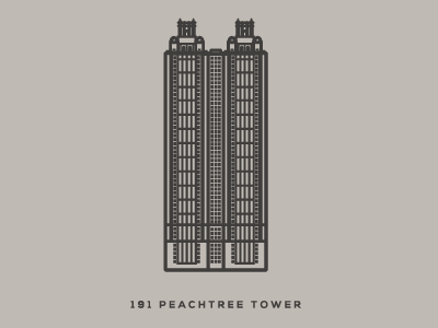 Simplecity Buildings Book 02 architecture atlanta building city illustration minimalist project simple tower