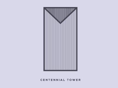 Centennial Tower architecture atlanta city illustration illustrations minimalist peachtree simple