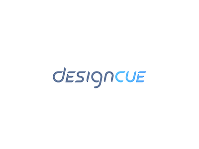 DesignCue logo adjustments atlanta blue design designcue gradient grey logo startup tech