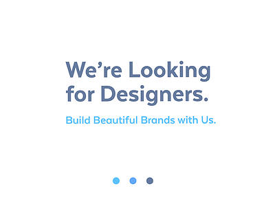 Looking for Designers