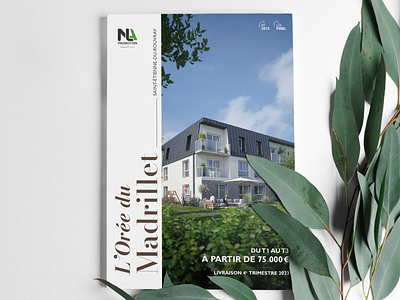Brochure NLA Promotion - Couverture branding brochure design graphic design immobilier print