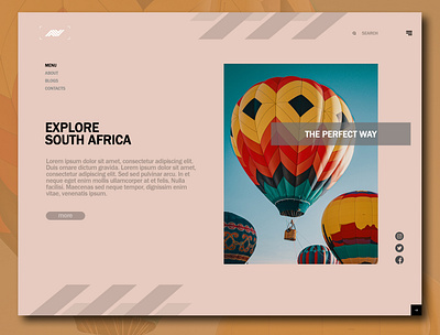 Explore South Africa art branding design illustration photoshop ui uidesign ux uxdesign web