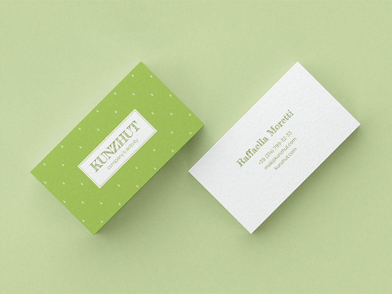 Kunzhut Business Card Template By Le Genda Dribbble Business Card Template Le Genda Free Gently Sweet Minimal Clean