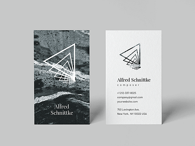 Alfred. Business card template