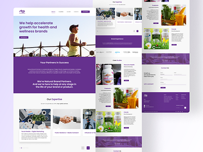 Natural Brand Partners Landing Page dribbble landing page landing page design landing page website product design shot ui ui design ui designer uiux visual design web web design website