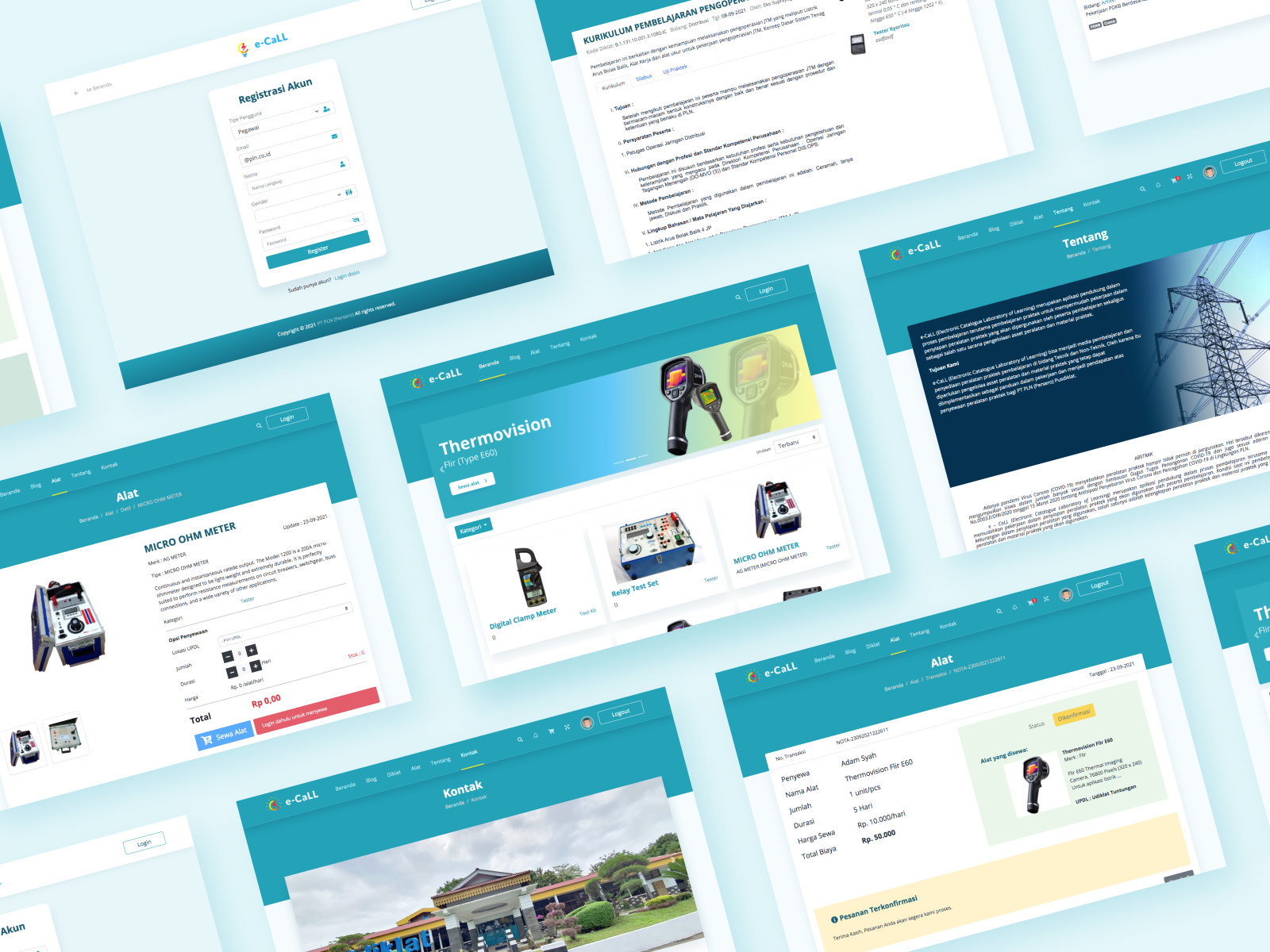 e-CaLL Web Application by Fachriza Agung on Dribbble