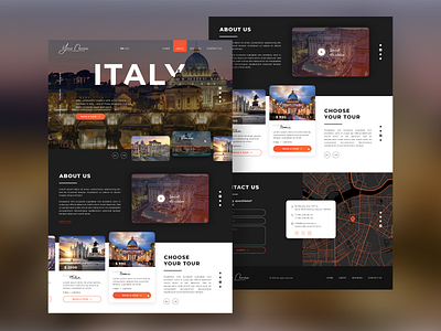 Travel Site UI/UX Design Concept