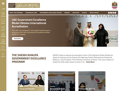 Website Design for SKGEP dubai govt uae ux web web design webdesign website