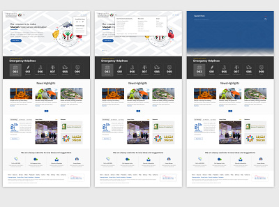 Government of Sharjah abudhabi concept design dubai govt layout sharjah uae ui uiux ux web website