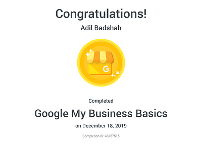 Google My Business Award