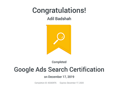 Google Ads Search Certification