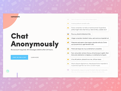 Camonote - The Anonymous Chat Application