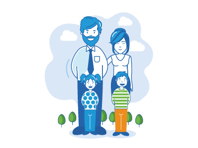Family Infography illustration illustration