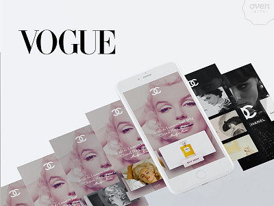Vogue App - Ads That Tell A Story ads animation content editorial fashion ios ixd mobile mobile design ui user interface ux