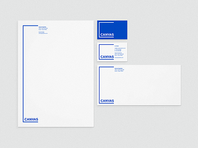 Canvas Stationery branding identity logo real estate stationery