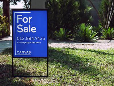 Canvas Yard Sign