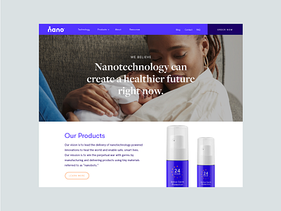 Nano Website branding identity logo technology ui website