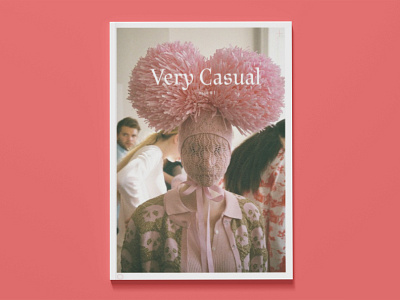 Very Casual cover editorial design magazine nastia ginger