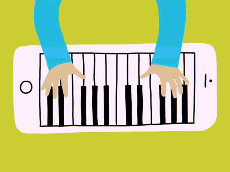 IPiano animation gif motion