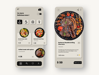 Food Ordering App 2d 3d animation app clean design drinks food food and drink food app food app design food app ui food delivery foodie ordering restaraunt