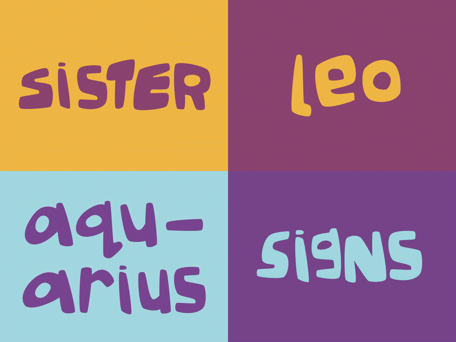 sister signs { leo + aquarius }