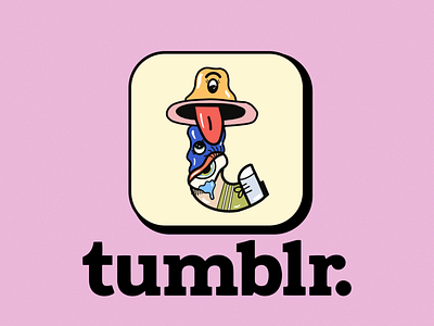 Tumblr App Icon art artwork branding design graphic graphic design illustration logo ui