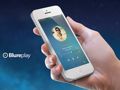 Blureplay Music Application application design music phone player ui ux web