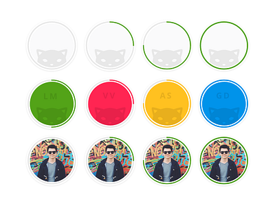 Avatars avatars groupon iconography product design profile profile completion ui