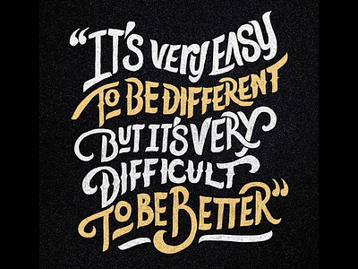 To be different typography design type create