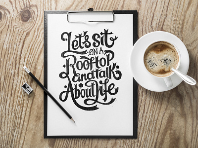 Talk about coffee creative design type typedesign typography