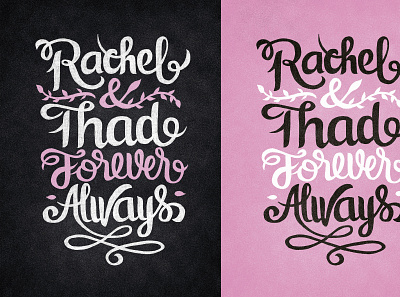 Rachel & Thad creative design illustration love typography type typedesign typogaphy typography typography design typography designs