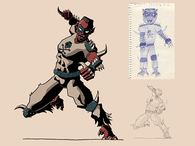 Mutant Killer II bright character characterdesign color comics dangerous hero illustration killer monster mutant
