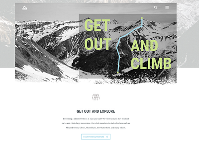 Get out and climb figma mountain mountaineering ui ux