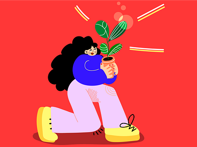 Plant design graphic illustration illustrator