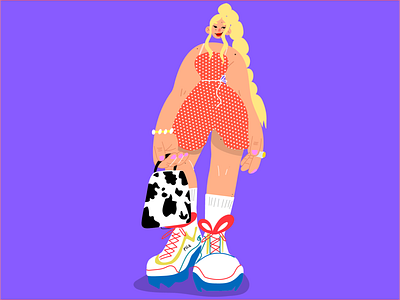 summervibe design fashion flat girl graphic illustration illustrator
